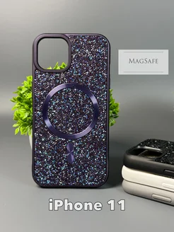 Блестящий чехол на iPhone 11 Swarovski Айфон 11 с MagSafe