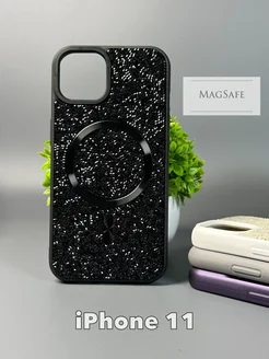 Блестящий чехол на iPhone 11 Swarovski Айфон 11 с MagSafe