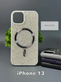 Блестящий чехол на iPhone 13 Swarovski Айфон 13 с MagSafe