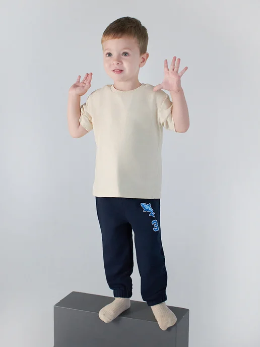 Mami-kids Штанишки для мальчиков брюки для новорожденных детей, синий, фото 3