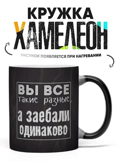 Кружка Хамелеон с приколом Вы все такие разные