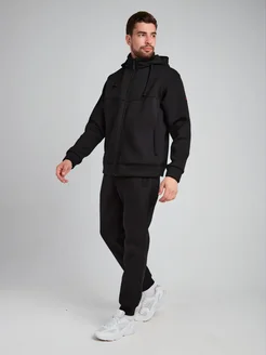 Костюм теплый трикотажный на молнии с капюшоном (KTM06)
