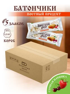 Злаковые батончики Монастырский рецепт ассорти, 1,5 кг