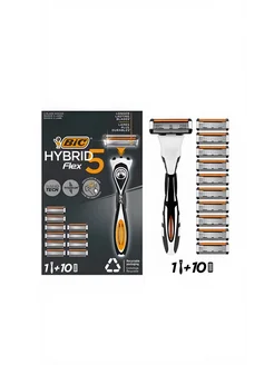 Бритва мужская Hybrid 5 Flex, кассеты для бритья 10 штук Bic 262378337 купить за 1 975 ₽ в интернет-магазине Wildberries