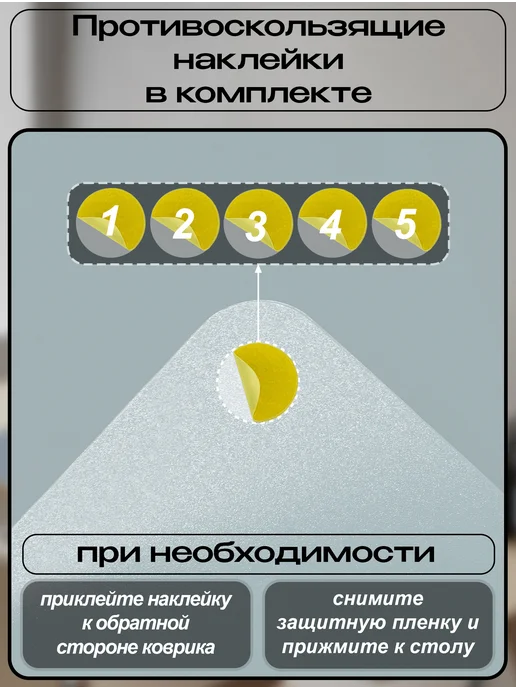 ПластикСтарс Коврик на письменный стол защитный 45х65см, голубой, фото 8