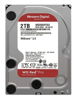 Жесткий диск Western Digital WD Red Pro 2 ТБ WD2002FFSX Western Digital 262422909 купить за 14 790 ₽ в интернет-магазине Wildberries