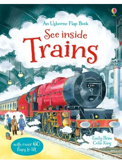 See Inside Trains Книга на Английском