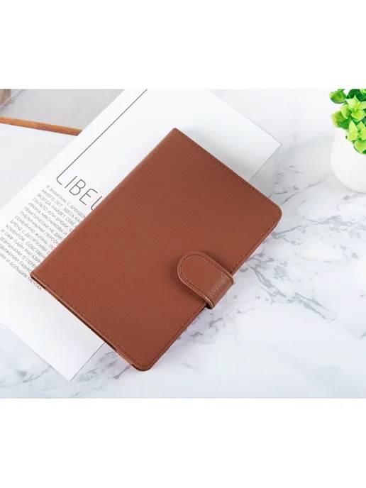 Fanoya Чехол-обложка футляр для PocketBook 613 611, коричневый