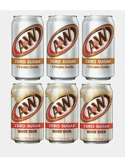 Набор напитков A&W, Zero Root Beer и Zero Cream Soda A&W 262519807 купить за 1 550 ₽ в интернет-магазине Wildberries