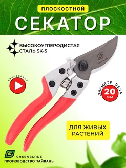 Секатор плоскостной садовый профессиональный