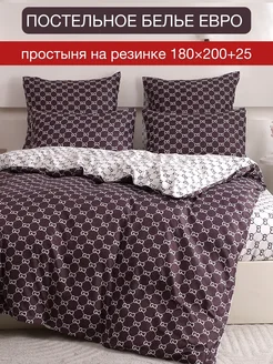 Постельное белья евро на резинке 180х200 Candies 262530043 купить за 1 841 ₽ в интернет-магазине Wildberries