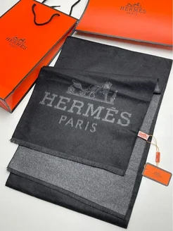 Теплый мужской шарф HERMES/Длинный шарф 262534246 купить за 864 ₽ в интернет-магазине Wildberries