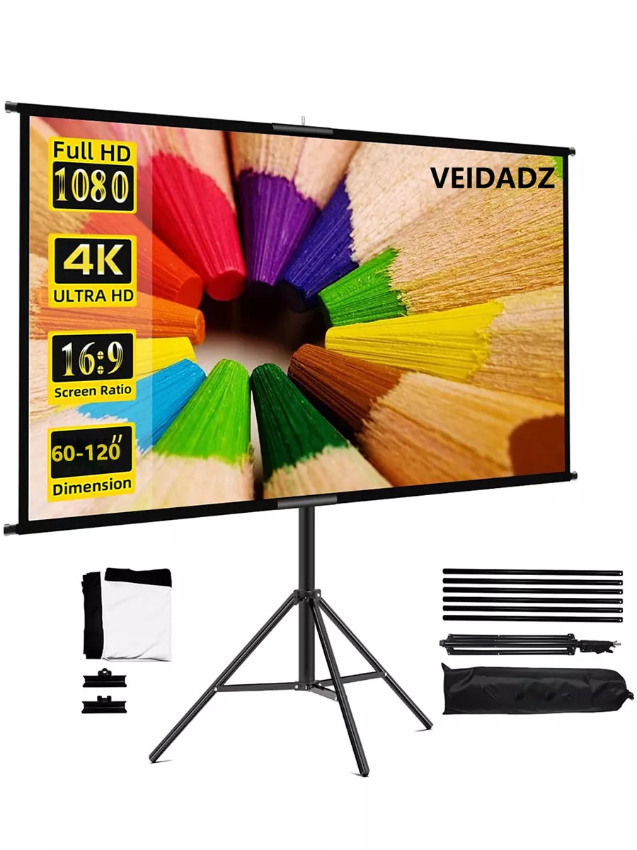 84" экран для проектора со штативом