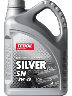 Моторное масло ТЕБОЙЛ Silver SN 5W-40 полусинтетическое 4 л