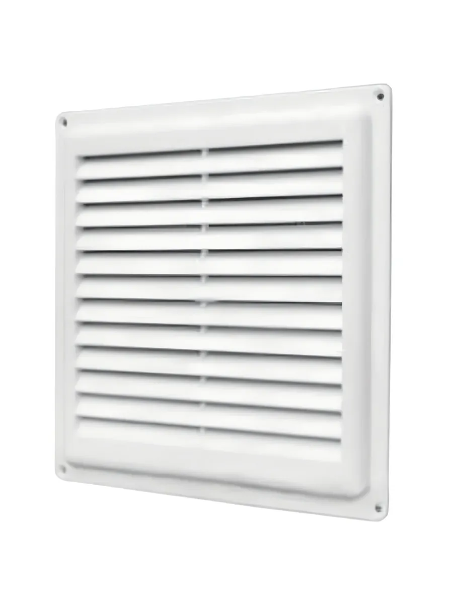 Решетка вентиляционная пластиковая 230х230 мм с сеткой