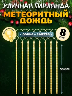 Гирлянда новогодняя светодиодная Метеоритный дождь MiLED 262678594 купить за 517 ₽ в интернет-магазине Wildberries