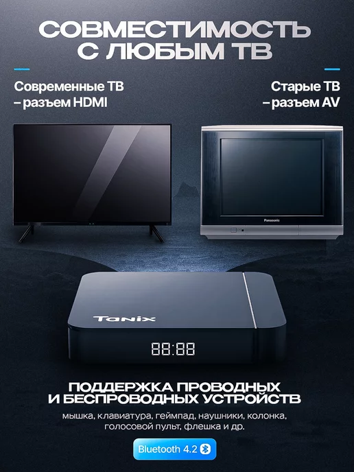 tanix Смарт ТВ приставка W2 4 32 ГБ, 32 ГБ, фото 4