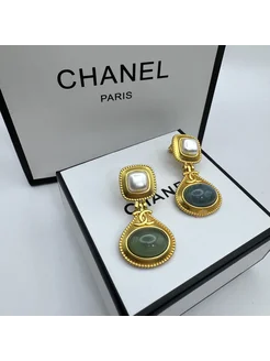 Серьги CHANEL premium VITALY & STORY 262772594 купить за 5 248 ₽ в интернет-магазине Wildberries