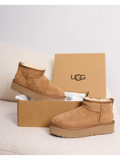 Угги зимние короткие на платформе UGG 262784941 купить за 6 103 ₽ в интернет-магазине Wildberries