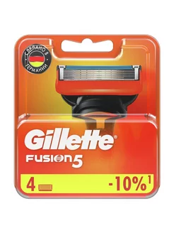 Лезвия для бритвы Fusion 5 сменные кассеты 4 штуки Gillette 262798485 купить за 1 425 ₽ в интернет-магазине Wildberries