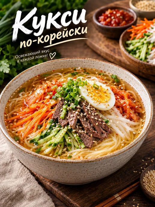 Оттоги Лапша пшеничная тонкая (Куксу), вариант, фото 2