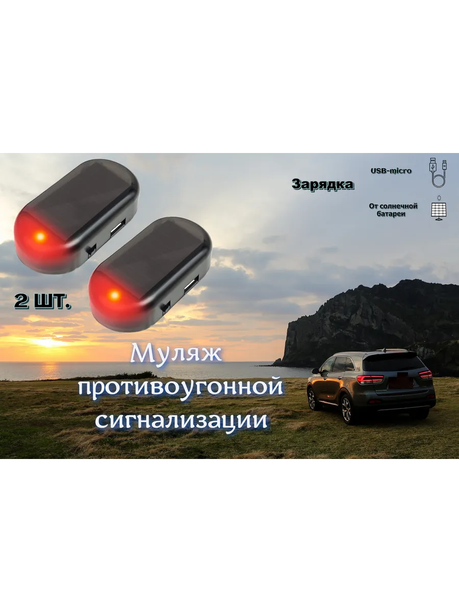 Имитатор муляж автомобильной Сигнализации 2 штуки