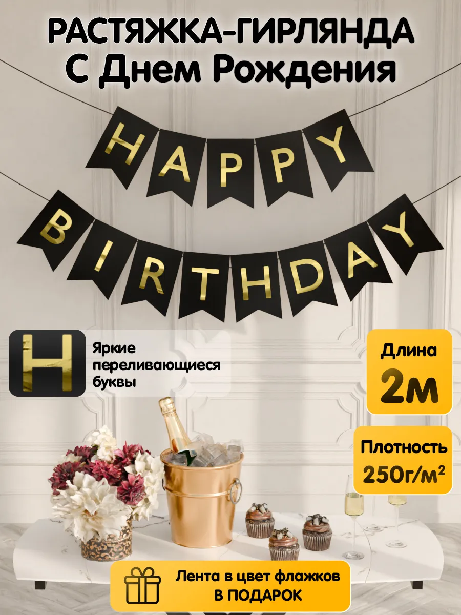 Растяжка-гирлянда флажки...