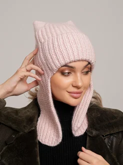 Шапка зимняя из ангоры на флисе ушанка Dika Knit 262966171 купить за 952 ₽ в интернет-магазине Wildberries