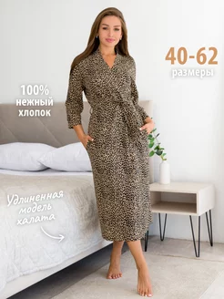 Халат домашний с запахом большие размеры хлопок Спаленка 262975332 купить за 1 730 ₽ в интернет‑магазине Wildberries