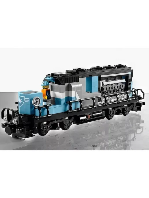 LEGO. Конструктор Грузовой поезд MAERSK 1239 деталей, синий, фото 2