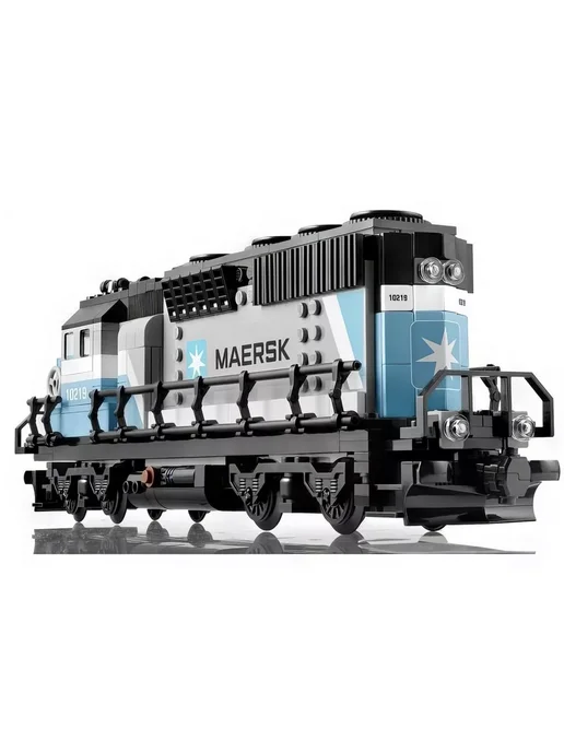 LEGO. Конструктор Грузовой поезд MAERSK 1239 деталей, синий, фото 3