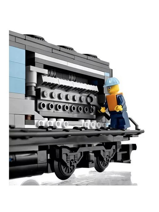 LEGO. Конструктор Грузовой поезд MAERSK 1239 деталей, синий, фото 5