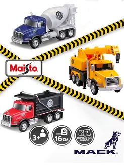 Машина металлическая MACK TRUCKS ASST MAISTO 263114199 купить за 833 ₽ в интернет-магазине Wildberries
