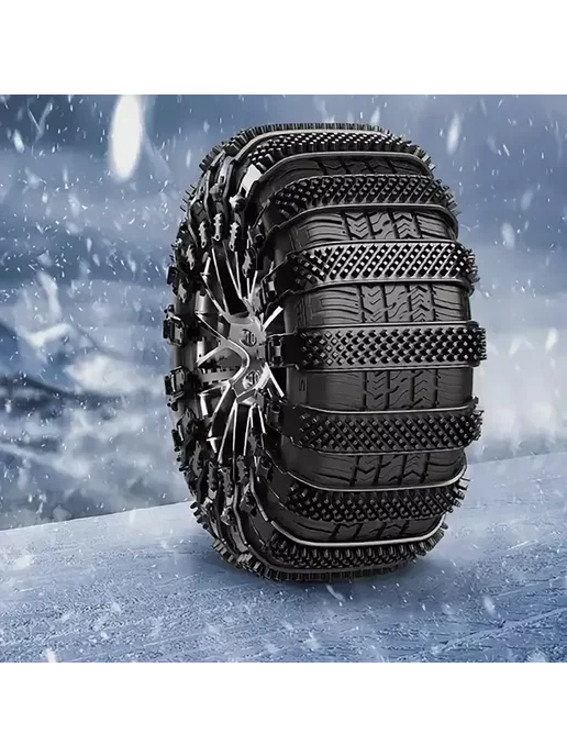 AVAG Хомуты антибукс противоскольжения 8 шт черные, 8 шт, фото 2