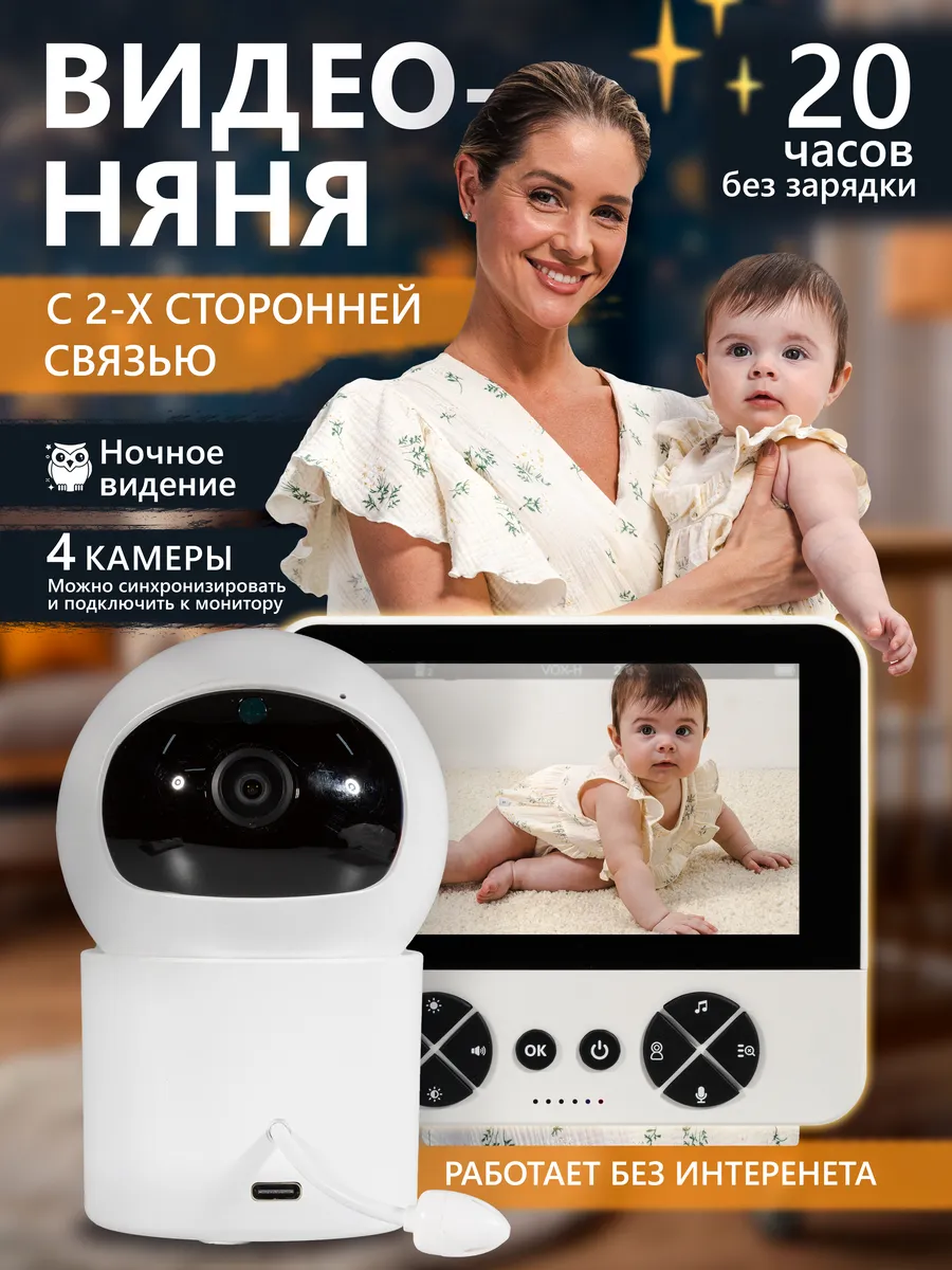 Видеоняня с монитором...