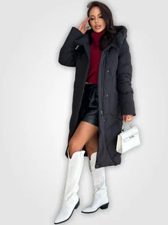 МОДАМА Пуховик зимний черный - фото 11