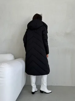 МОДАМА Пуховик зимний черный - фото 6