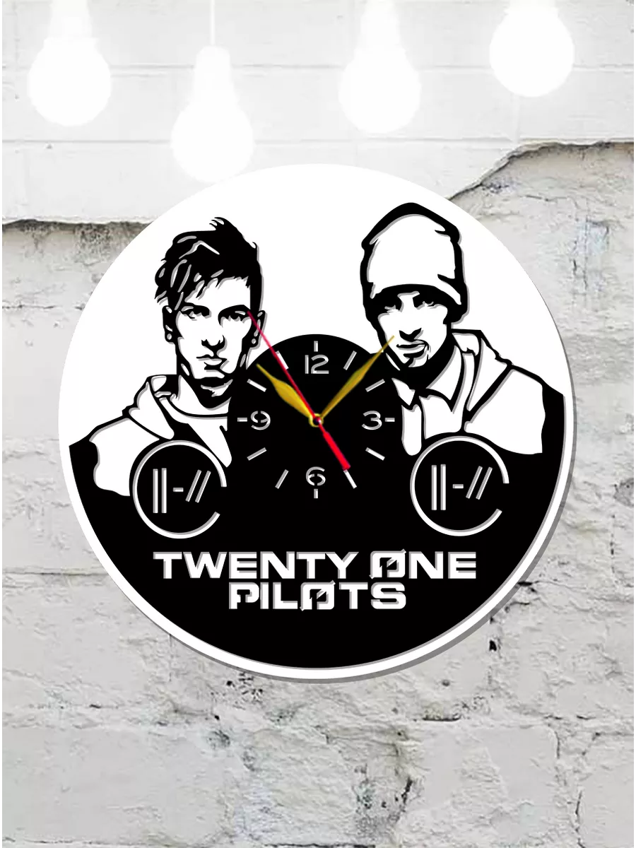 Настенные часы Twenty One Pilots, Тайлер Джозеф Джош Дан — фото 4