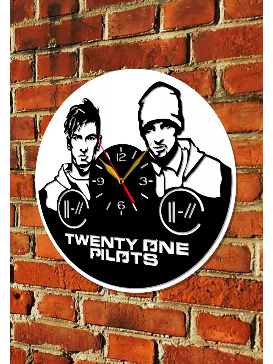 Настенные часы Twenty One Pilots, Тайлер Джозеф Джош Дан — фото 5