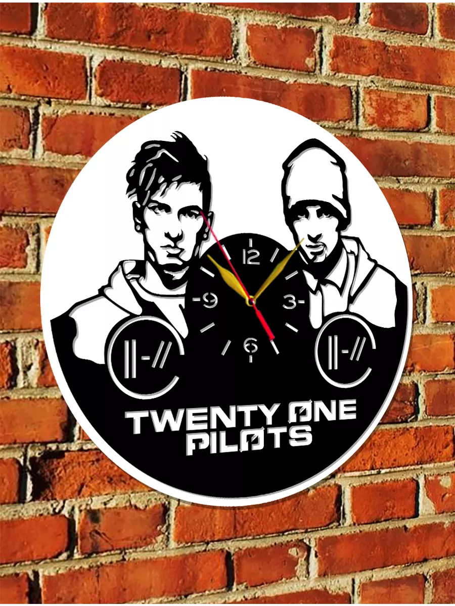 Настенные часы Twenty One Pilots, Тайлер Джозеф Джош Дан — фото 6