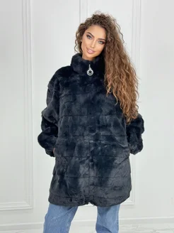 Шуба искусственная зимняя (OVERSIZE) N&T Store 263244868 купить за 6 495 ₽ в интернет-магазине Wildberries