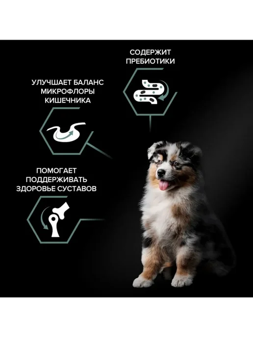 Сухой корм PRO PLAN Dig для собак, средние, чувствительное пищеварение, ягненок, 1,5 кг, фото 4