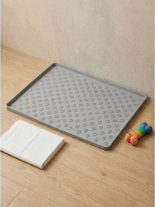 SHAK&MAK Лоток для собак с бортиком под пеленку силиконовый 60*40, 60x40, фото 3