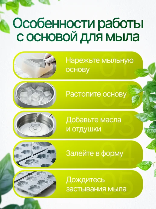 AromaSoap Мыльная основа прозрачная твердая 10кг, 5 кг, фото 3