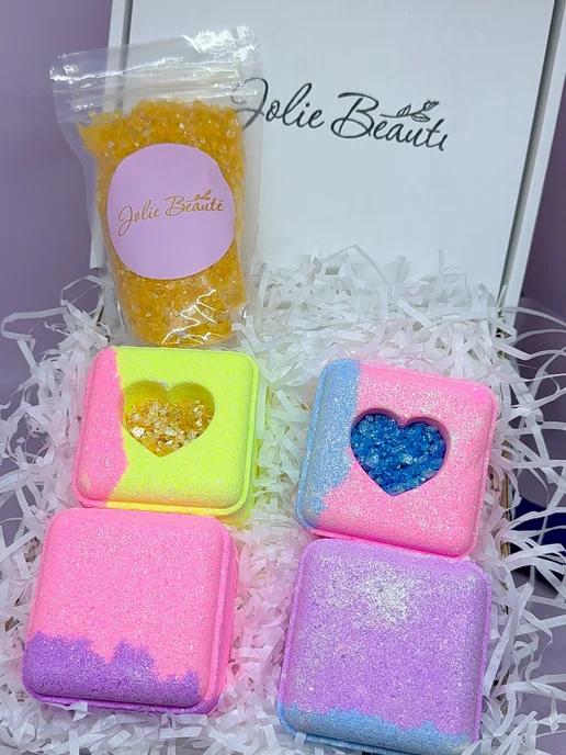 Jolis Beauti Бомбочки для ванны с игрушкой, голубой, 4 шт, фото 7