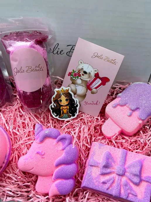 JoIis Beauti Бомбочки для ванны подарочный набор, фиолетовый, 5 шт, фото 8