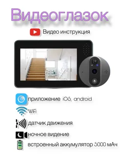 Видеоглазок для входной двери WiFi