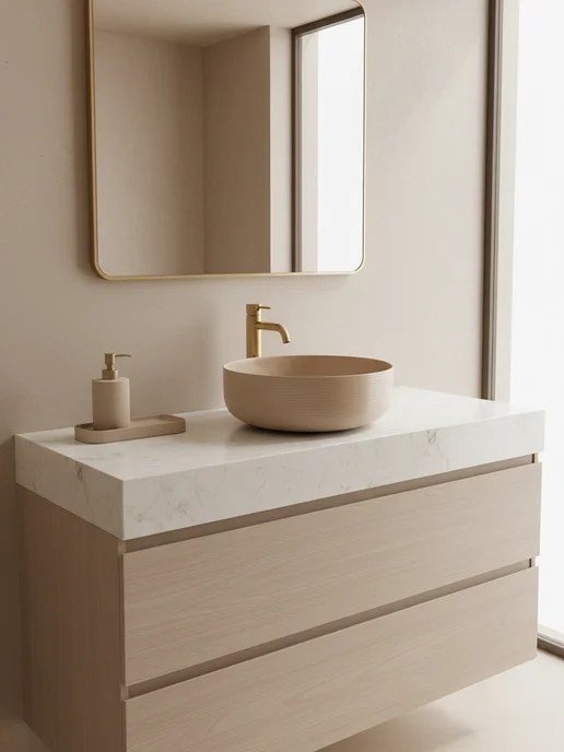 Ceramicanova Раковина накладная в ванную Element, 35,6х35,6 см, коричневый, фото 7