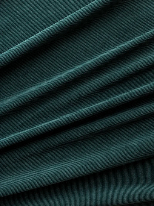 MDC Fabrics Вельвет ткань мелкий рубчик для шитья и рукоделия, зеленый, фото 3