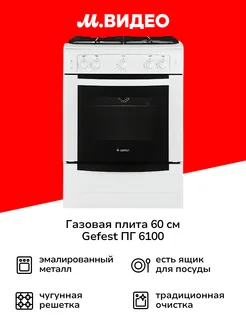 Газовая плита (60 см) ПГ 6100-01